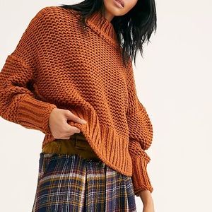 Free People my only sunshine sweater size xs knit chunky Tuscany